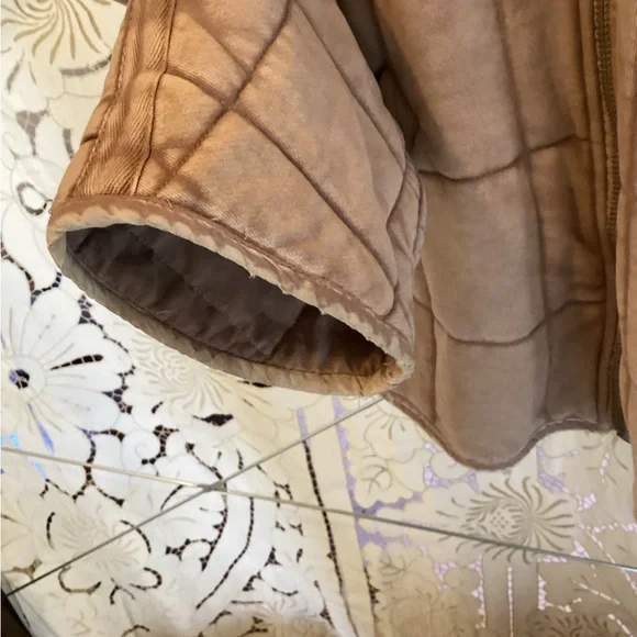 Free People Dolman Quilted Jacket M Champagne Diamonds - Picture 4 of 16